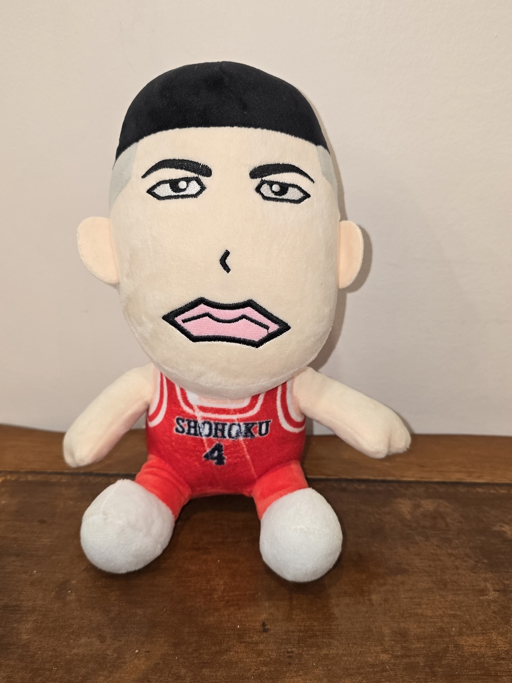 Slam Dunk Takenori Akagi #4 Shohoku High Anime Plush Toy with Suction Cup